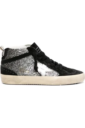 Golden Goose Mid Star Sneakers mit Glitter