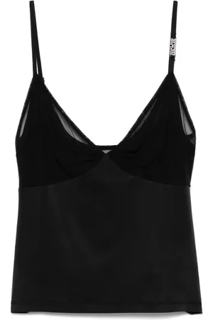 VERSACE Oberteil mit Mesh-Einsätzen