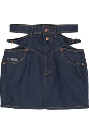 VERSACE Jeans-Minirock mit Cut-Out