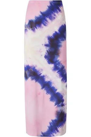 Paco rabanne Maxirock mit Batik-Print