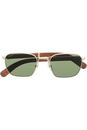 Cartier Sonnenbrille mit eckigem Gestell