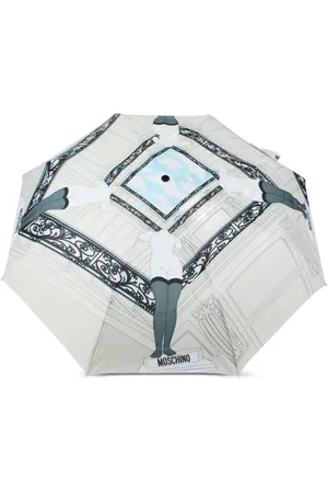 Moschino Regenschirm mit Architektur-Print