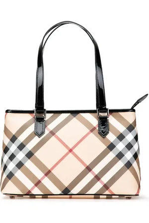 Burberry 2000-2017 beschichtete Canvas-Tote Bag mit Supernova Check