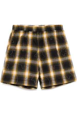 Sky High Farm Wattierte Shorts mit Karomuster