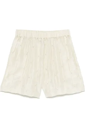 ALYSI Bestickte Shorts aus Seide