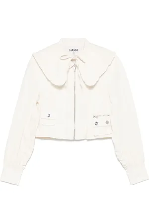 Ganni Jacke aus Popeline