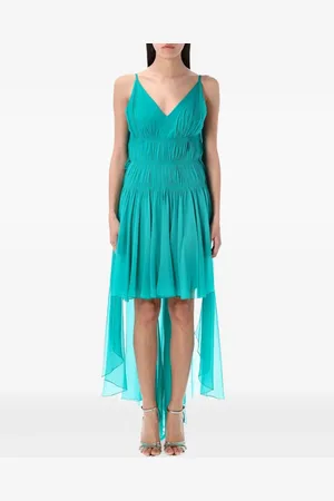 Alberta Ferretti Asymmetrisches Kleid mit Raffungen