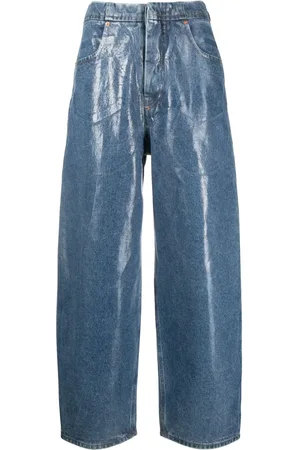 Maison Margiela Weite Jeans mit glänzendem Finish