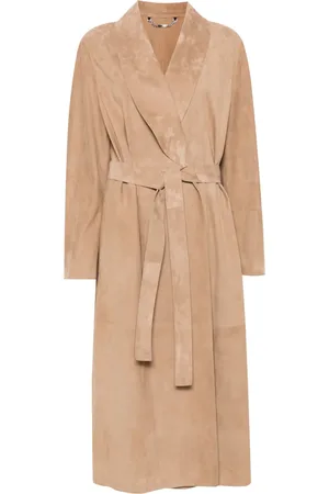 Fendi Mantel aus Wildleder