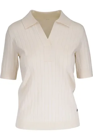 Bogner Poloshirt aus geripptem Strick