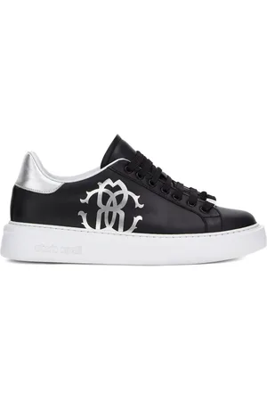 Roberto Cavalli Sneakers mit Mirror Snake-Print