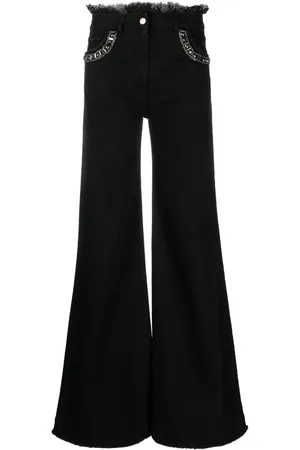 Alberta Ferretti Wide-Leg-Jeans mit hohem Bund