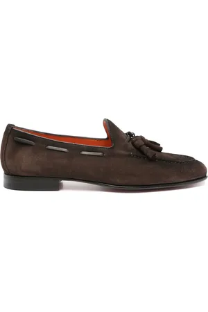 santoni Segelschuhe aus Wildleder