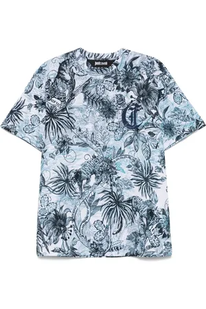 Roberto Cavalli T-Shirt mit Monogramm-Print