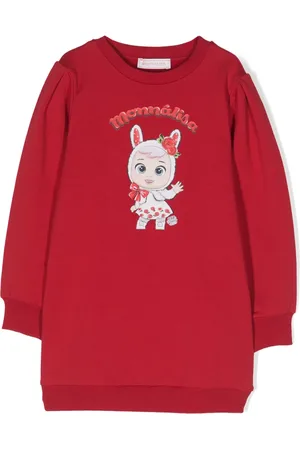MONNALISA Sweatshirtkleid mit grafischem Print