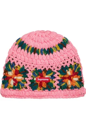 Supreme Gehäkelte "SS25 - Pink" Beanie