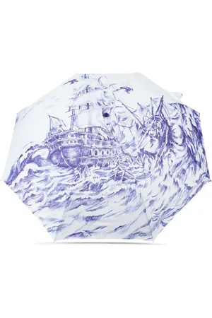 Moschino Faltbarer Regenschirm mit Marine-Print