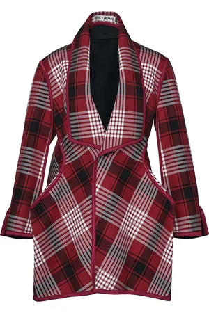 Issey Miyake Jacke mit Karomuster
