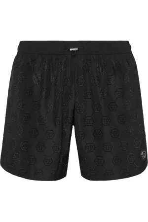 Philipp Plein Badeshorts mit Logo-Prägung
