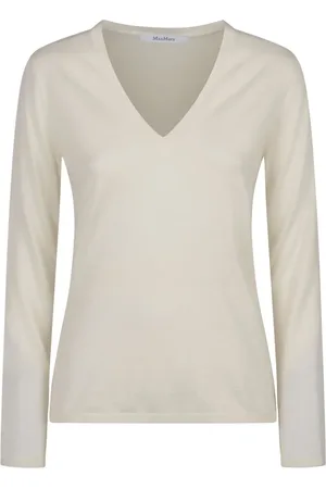 Max Mara Langarmshirt mit V-Ausschnitt