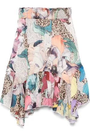 Roberto Cavalli Minirock mit Blumen-Print