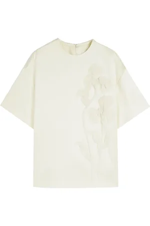 Jil Sander T-Shirt mit Stickerei