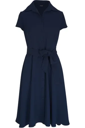 Kiton Midikleid mit Bindegürtel
