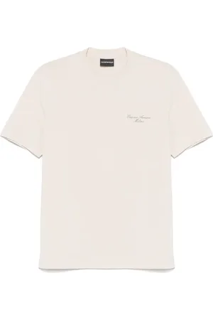 Emporio Armani T-Shirt mit Logo-Stickerei