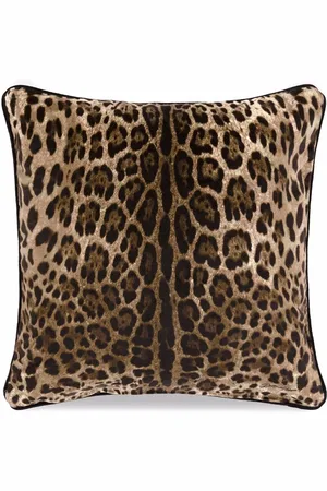 Dolce & Gabbana Mittelgroßes Kissen mit Leopardo-Print