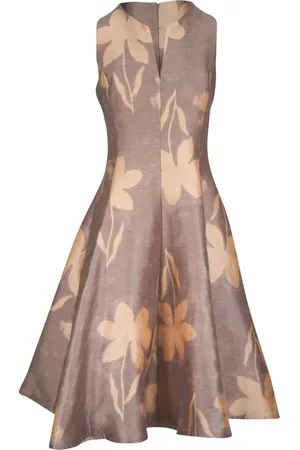SARA ROKA Midikleid mit Blumen-Print
