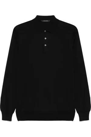 TAGLIATORE Fein gestricktes Poloshirt