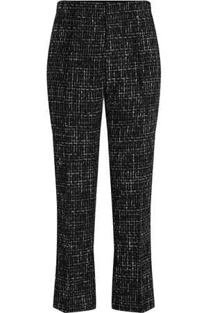 Karl Lagerfeld Boucle-Hose mit geradem Bein