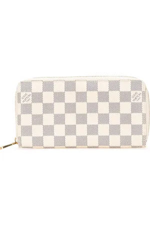LOUIS VUITTON 2008 längliches Damier Azur Zippy Portemonnaie