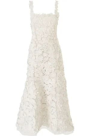 Carolina Herrera Besticktes Midikleid