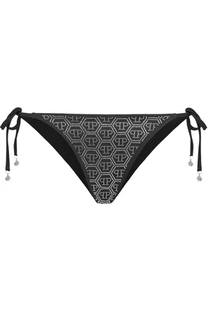 Philipp Plein Bikinihöschen mit Strassverzierung