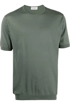 JOHN SMEDLEY T-Shirt mit rundem Ausschnitt