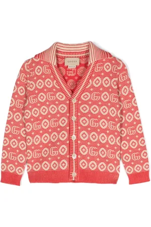 Gucci Gerippter Cardigan mit GG-Muster