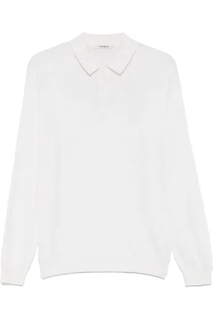 KANGRA CASHMERE Fein gestricktes Poloshirt
