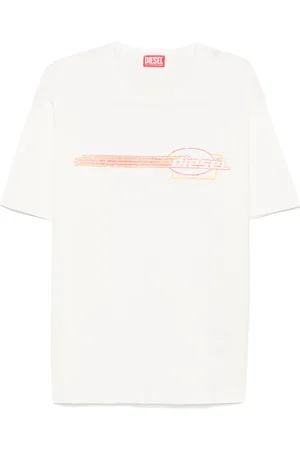 Diesel T-Shirt mit geflocktem Logo