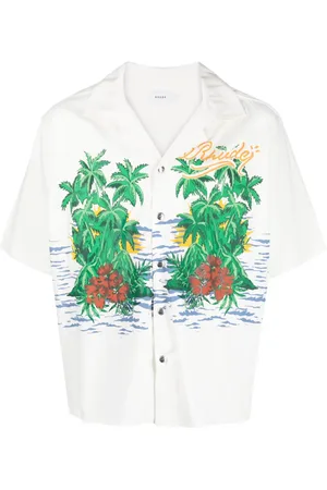 Rhude Hemd mit Palmen-Print