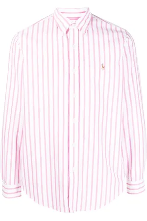 Ralph Lauren Gestreiftes Hemd mit Logo-Stickerei