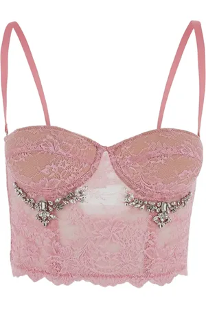 Des Phemmes Lace Top im Corsage-Style