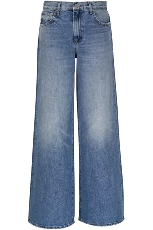 TWP Ausgeblichene Wide-Leg-Jeans