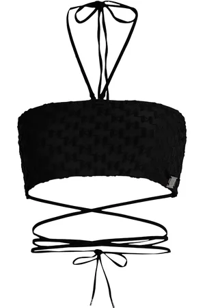 Karl Lagerfeld Bandeau-Bikinioberteil mit Monogramm