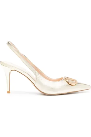 Twin-Set Oval T Metallic-Pumps 80mm