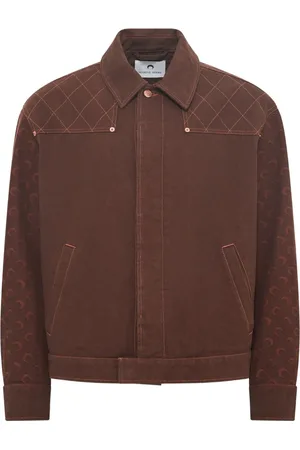 Marine Serre Bomberjacke mit Jacquardmuster
