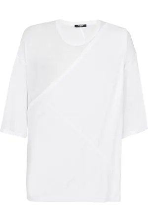 Balmain T-Shirt mit gerüschtem Einsatz