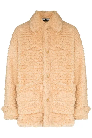 Palm Angels Kurzer Faux-Shearling-Mantel