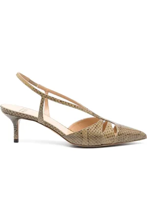 Francesco Russo Pumps mit Schlangen-Effekt 55mm