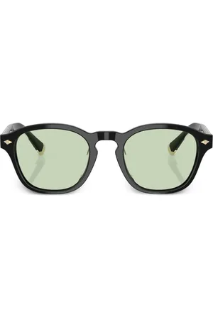 Brunello Cucinelli Sonnenbrille mit Panto-Gestell